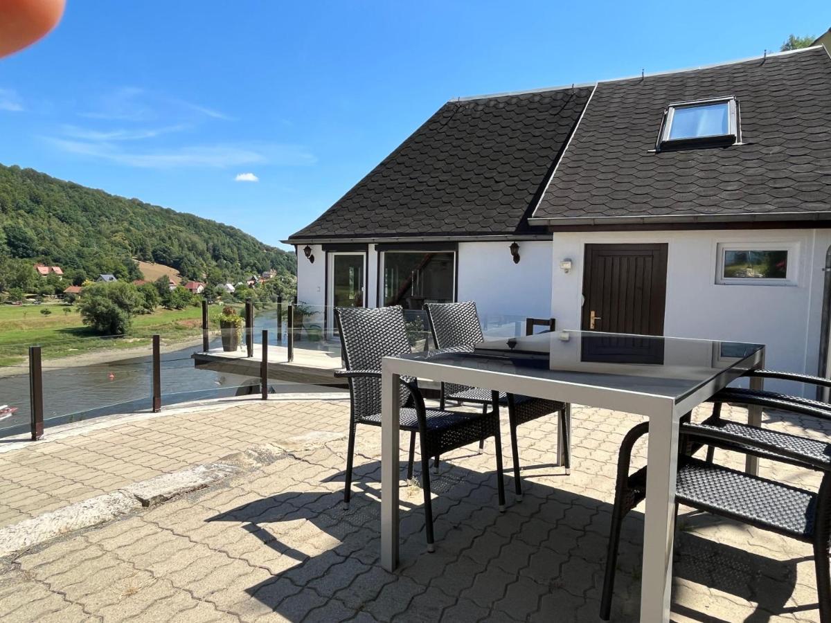 Saechsische-Schweiz-Ferienhaus-Wohnung-1-Mit-Elbblick-Sauna-Und-Kamin Konigstein an der Elbe Ngoại thất bức ảnh