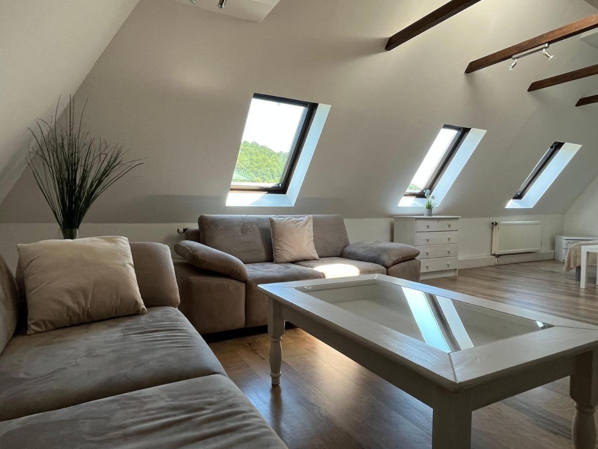 Saechsische-Schweiz-Ferienhaus-Wohnung-1-Mit-Elbblick-Sauna-Und-Kamin Konigstein an der Elbe Ngoại thất bức ảnh